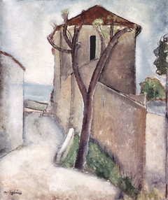 Tree and House by Amedeo Modigliani