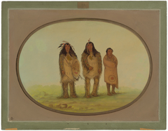 Two Nezperce Warriors and a Boy by George Catlin