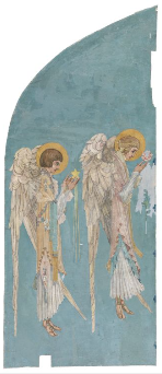 Two Winged Angels in Profile by Harry Clarke