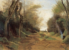 Une allée de bois du nord de la France. Automne by Jean-Baptiste-Camille Corot