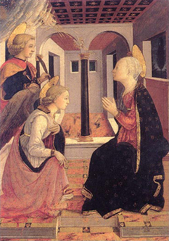 Annunciation with Saint George by Filippo Lippi