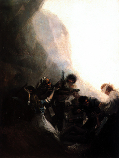 Asalto de bandidos I by Francisco de Goya