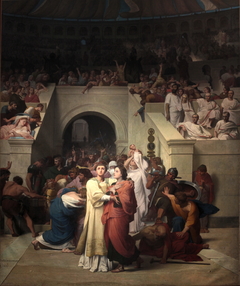 Martyrs chrétiens entrant à l'amphithéâtre (Christian Martyrs Entering the Amphitheater) by François-Léon Benouville