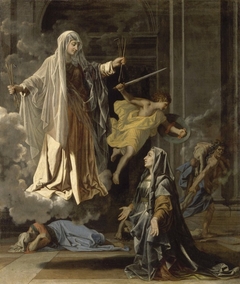 Saint Frances Announcing the End of the Plague in Rome by Nicolas Poussin