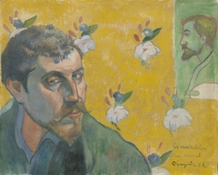 Self-Portrait with Portrait of Émile Bernard (Les misérables) by Paul Gauguin