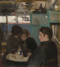 Interior del Moulin de la Galette by Ramon Casas i Carbó