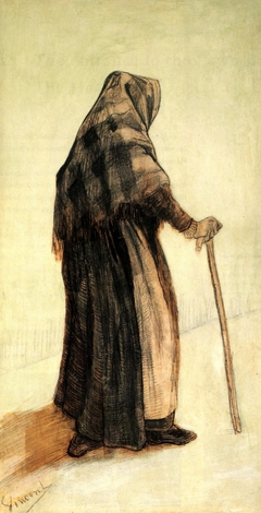 Old Woman Seen from Behind by Vincent van Gogh