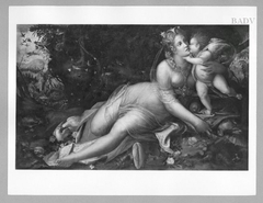 Venus and Amor in scenery by Frans Floris I