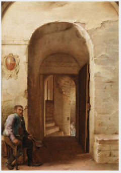 View from the Bishop's Throne, West from the Nave, towards the Staircase Tower in Utrecht Cathedral by Jacob Gerritsz van Hasselt