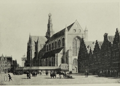 View of Haarlem Bavo Church by Gerrit Adriaenszoon Berckheyde