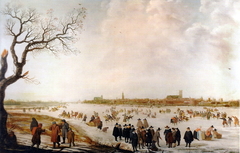 View of Kampen from Seveningen by Barent Avercamp