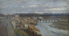 View of Pont-du-Chateau by Albert Lebourg