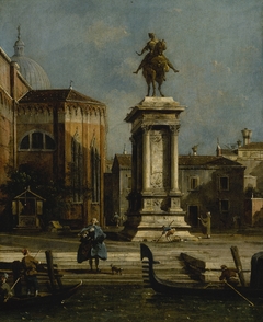 View of the Santi Giovanni e Paolo and the Equestrian Statue of Bartolomeo Colleoni by Canaletto