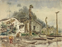 View of Wrangell, Alaska, in 1884 by Theodore J Richardson