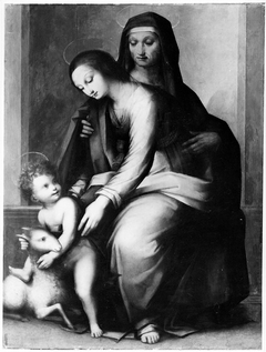 Virgin and Child with Saint Anne by Andrea del Brescianino