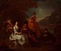 A Jacobite Group in St James Park by Petrus Johannes van Reysschoot