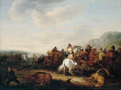 A Skirmish Between Cavalry and Infantry by Palamedes Palamedesz