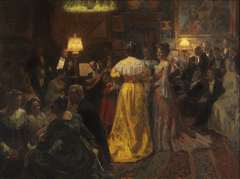 A soirée in the studio by Laurits Tuxen