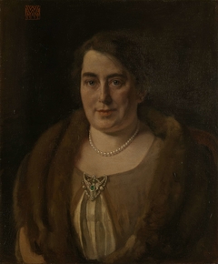 Adèle van Meekren, de tweede echtgenote van Andries van Wezel by Willem Witsen