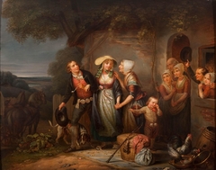 Afscheid van het bruidspaar by Adrianus Wulffaert