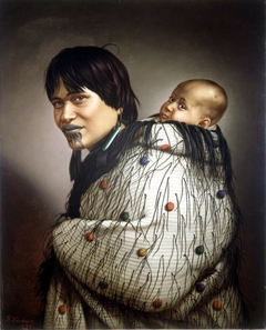 Ana Rupene and child by Gottfried Lindauer