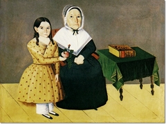 Anna Gould Crane and Granddaughter Janette by Sheldon Peck