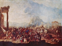 Battle Painting by Johann Heinrich Schönfeld