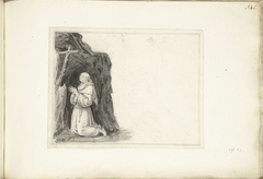 Biddende monnik by Gesina ter Borch