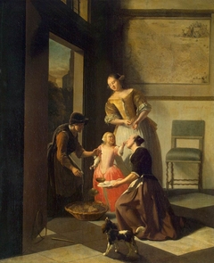 Buying Grapes by Jacob Ochtervelt