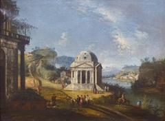 Caprice avec un tempietto by Michele Marieschi