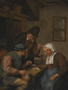 Card-playing Peasants by Adriaen van Ostade