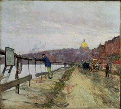 Charles River and Beacon Hill by Childe Hassam