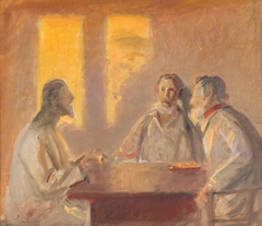 Christ in Emmaus by Michael Peter Ancher