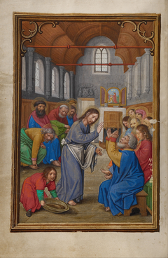 Christ Washing the Apostles' Feet by Simon Bening