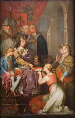 Christian I Proclaiming Holstein a Duchy. Painted for Christiansborg Castle by Nicolai Abildgaard