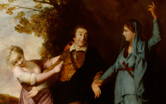 David Garrick Between Tragedy and Comedy by Joshua Reynolds