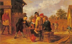 Dice and Skittles Players at an Inn by David Teniers the Younger