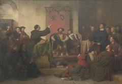 Disputation zwischen Luther und Eck by Karl Friedrich Lessing