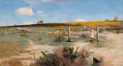 Early summer – gorse in bloom by Arthur Streeton