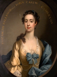 Elizabeth Billings, Mrs John Carew of Camerton by manner of Thomas Hudson