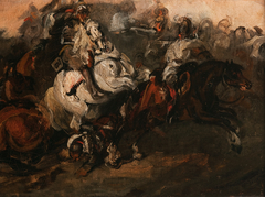 Encounter of Cuirassiers by Piotr Michałowski