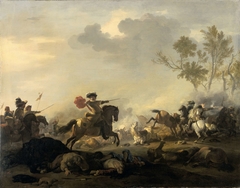 Equestrian Battle (A Cavalry Charge) by Jan van Huchtenburg