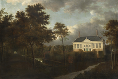 Estate Reigersburg in the Watergraafsmeer by Jan Hackaert