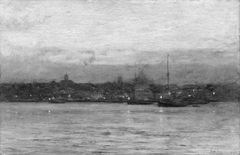 Evening, New Bedford Harbor by Dwight William Tryon