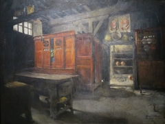 Farm Interior, Rochefort-en-Terre, Brittany, (Morning) by Harriet Backer