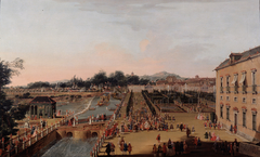 Ferdinand VI and Barbara of Braganza in the Gardens of Aranjuez by Francesco Battaglioli