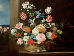 Flower Basket by Jan van den Hecke