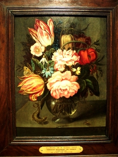 Flowers in a Glass Vase by Ambrosius Bosschaert II