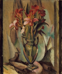 Flowers in a Handled Vase by Edward Middleton Manigault