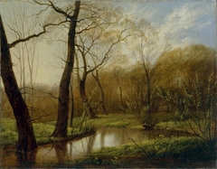 Frühlingslandschaft im Rosenthal bei Leipzig by Carl Gustav Carus